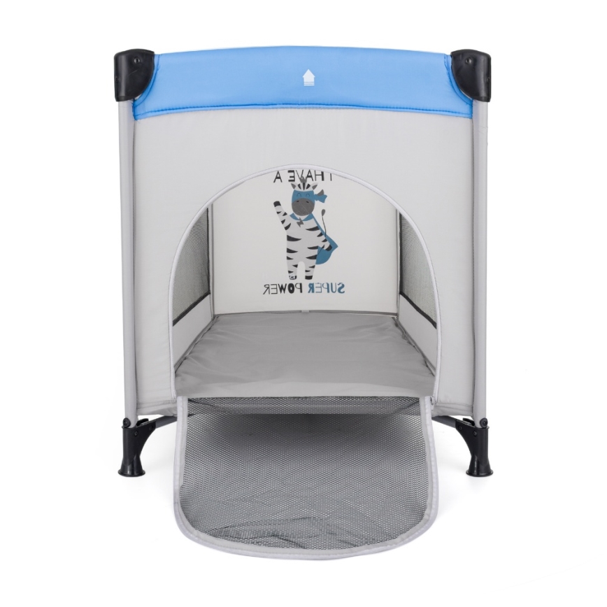 PETITE&MARS - Cestovná postieľka KOOT Zebra Super Power