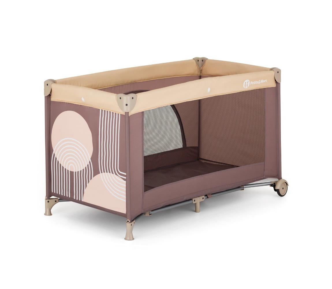 PETITE&MARS - Cestovná postieľka NYJA Elegant Dreamlines Mocha 923487