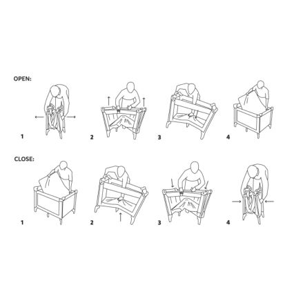 PETITE&MARS - Cestovná postieľka NYJA Elegant Dreamlines Mocha