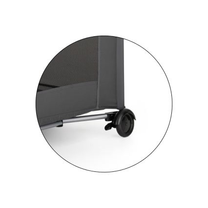 PETITE&MARS - Cestovná postieľka NYJA Urban Jungle Charcoal