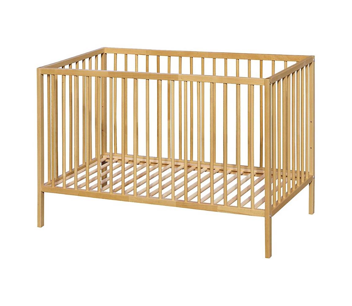 PETITE&MARS - Detská postieľka NELA BEECH 120x60 cm buk 940391