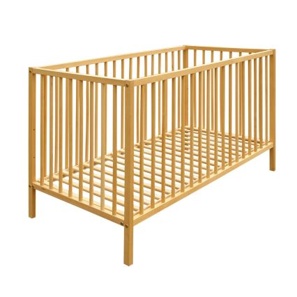 PETITE&MARS - Detská postieľka NELA BEECH 120x60 cm buk
