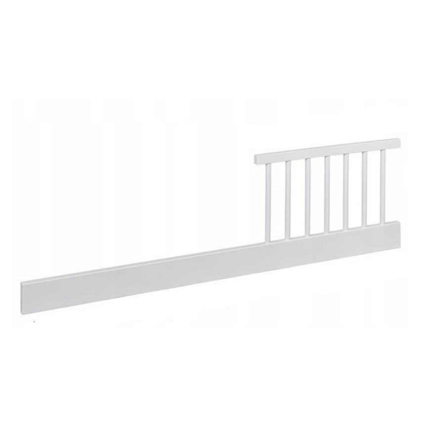 PETITE&MARS - Detská postieľka + zábrana NELA BEECH 120x60 cm biela/buk