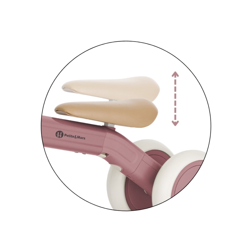 PETITE&MARS - Detská trojkolka 3 v 1 BINGO Dusty Rose