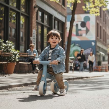 PETITE&MARS - Detská trojkolka 3 v 1 BINGO Stering Blue