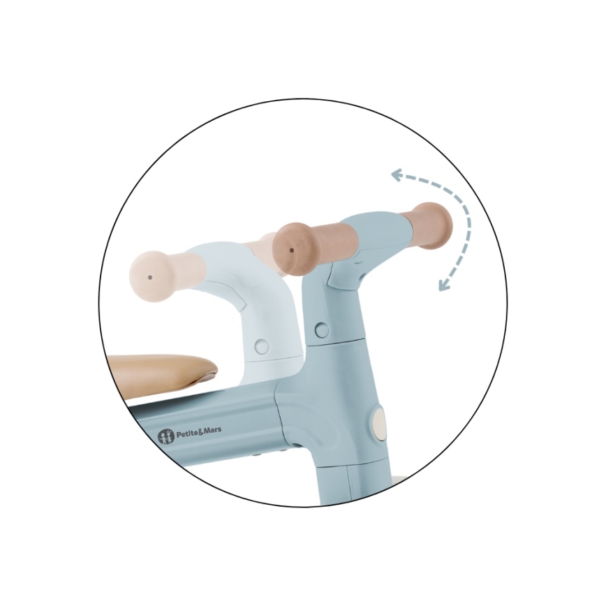 PETITE&MARS - Detská trojkolka 3 v 1 BINGO Stering Blue