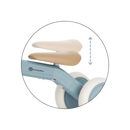 PETITE&MARS - Detská trojkolka 3 v 1 BINGO Stering Blue