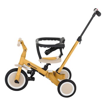 PETITE&MARS - Detská trojkolka 5v1 TURBO Intense Ochre