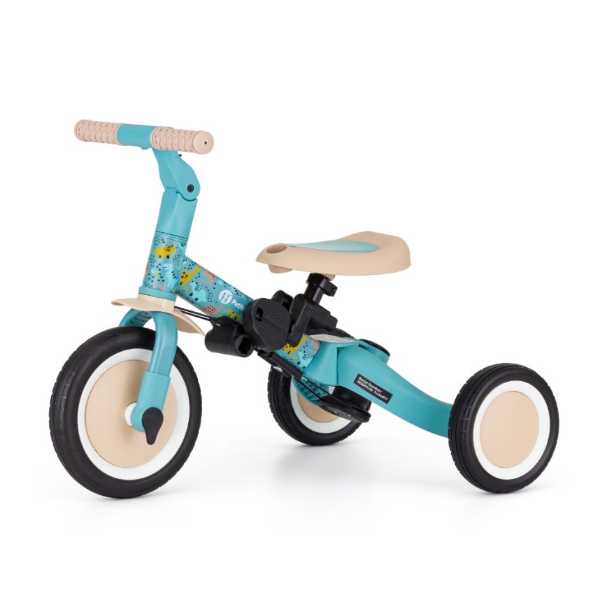 PETITE&MARS - Detská trojkolka 5v1 TURBO LIMITED Dino Park