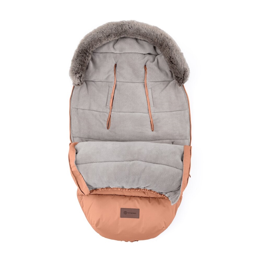 PETITE&MARS - Detský fusak 4v1 COMFY Pastel Peach oranžová