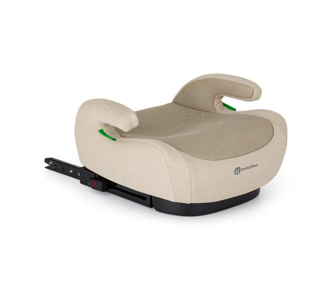 PETITE&MARS - Podsedák do auta OPTIMUS PRO i-Size Air 125-150 cm (22-36 kg) béžový 647498