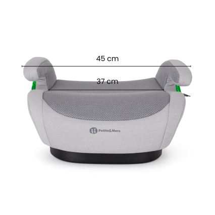 PETITE&MARS - Podsedák do auta OPTIMUS PRO i-Size Air 125-150 cm (22-36 kg) čierna