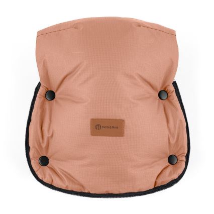 PETITE&MARS - Rukávniky na kočík FURRY Pastel Peach