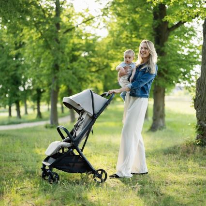 PETITE&MARS - Športový kočík FLIP Platinum Grey