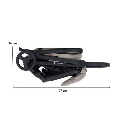 PETITE&MARS - Športový kočík FLIP Platinum Grey