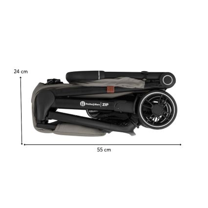 PETITE&MARS - Športový kočík ZIP Velvet Grey