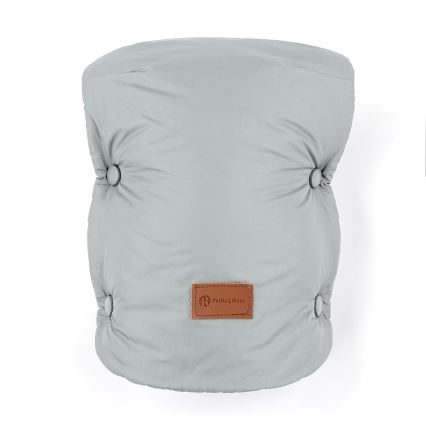 PETITE&MARS - SADA Detský fusak 3v1 JIBOT + rukávniky na kočík JASIE svetlosivá