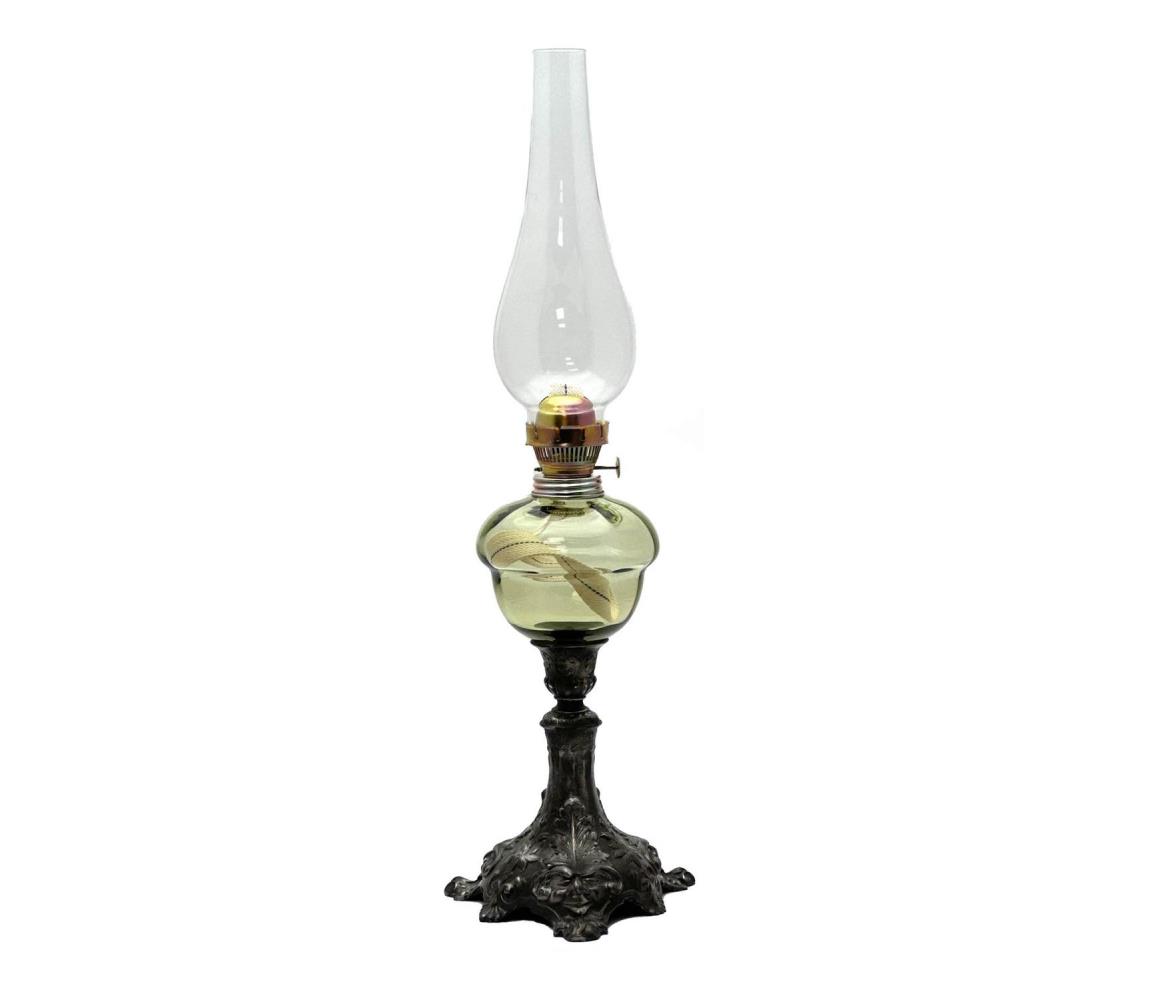 Floriánova huť Petrolejová lampa BARBORA 54 cm lesná zelená 210-0909-0000-12-00-000