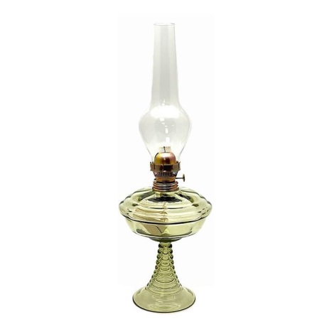 Petrolejová lampa DROBĚNA 50 cm lesná zelená