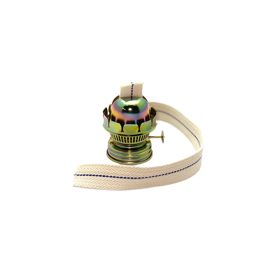 Petrolejová lampa KLÁRA 34 cm lesná zelená