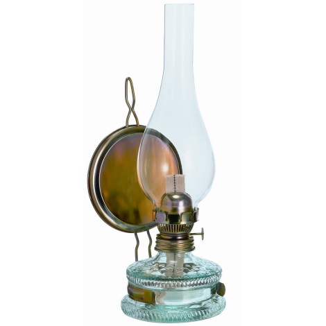 Petrolejová lampa - patentná 11” - plechové ”zrkadlo”