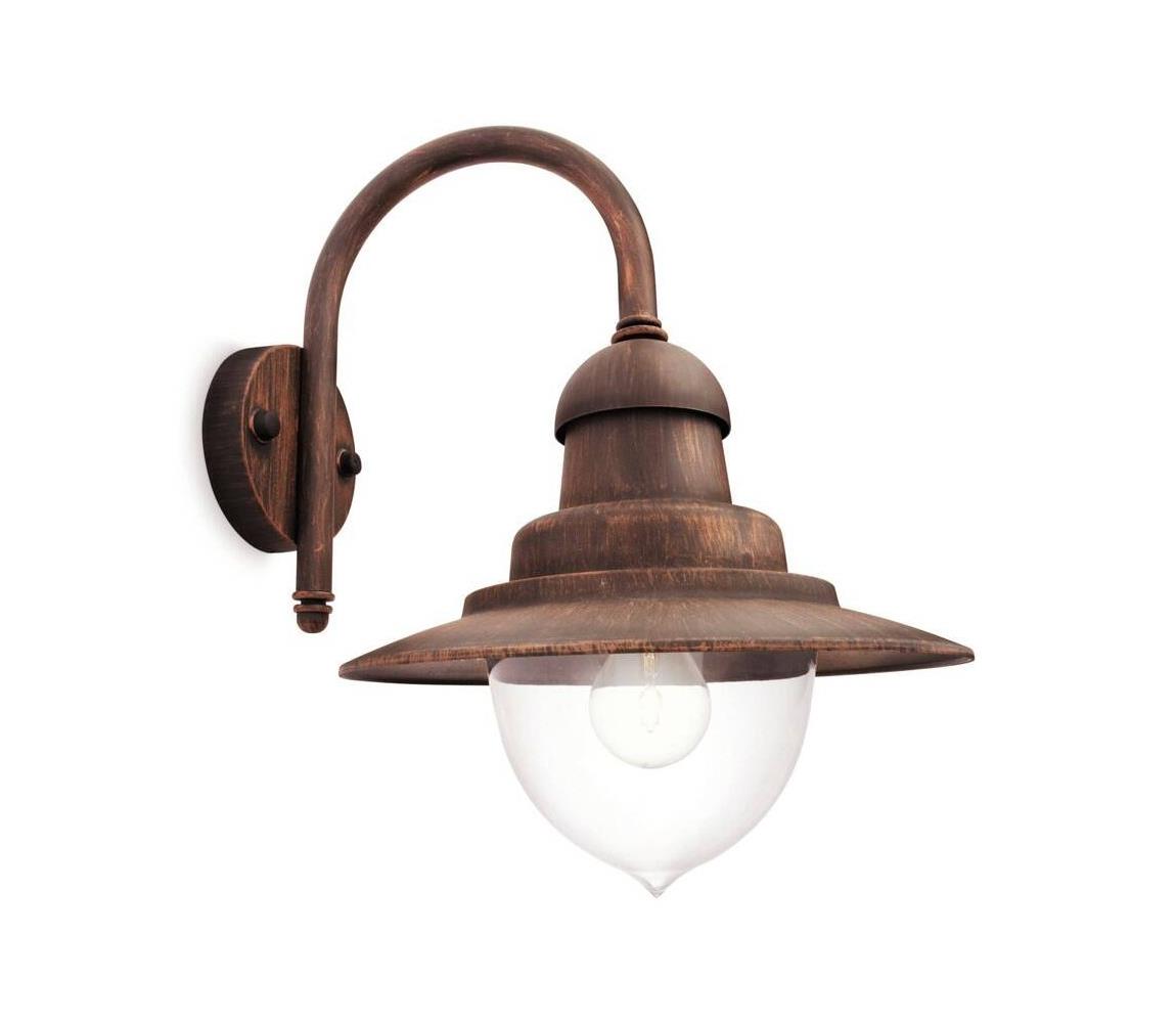 Philips 01652/06/PN - Vonkajšie nástenné svietidlo MYGARDEN RAINDROP 1xE27/53W/230V IP44 01652/06/PN