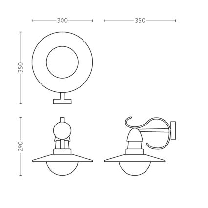 Philips 01816/30/PN - Vonkajšie svietidlo MYGARDEN TOPIARY 1xE27/60W/230V