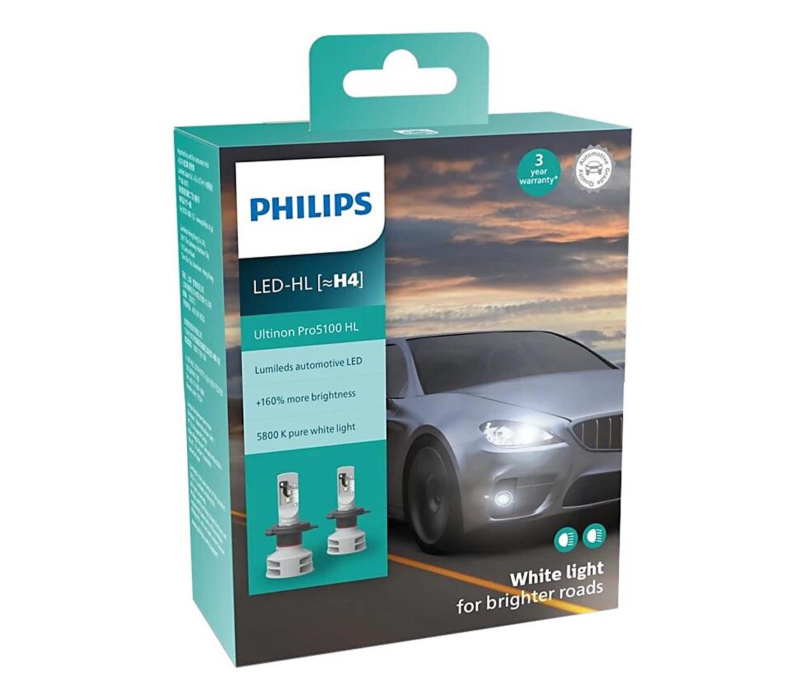 Philips Philips 11342U51X2 -SADA 2xLED Autožiarovka Ultinon Pro5100 H4 P43t-38/12W/12/24V