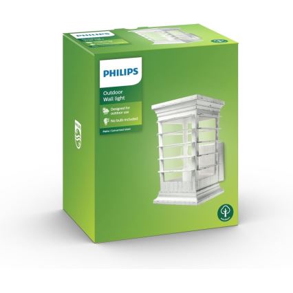 Philips 15280/18/PN - Vonkajšie nástenné svietidlo PATIO 1xE27/60W/230V IP44