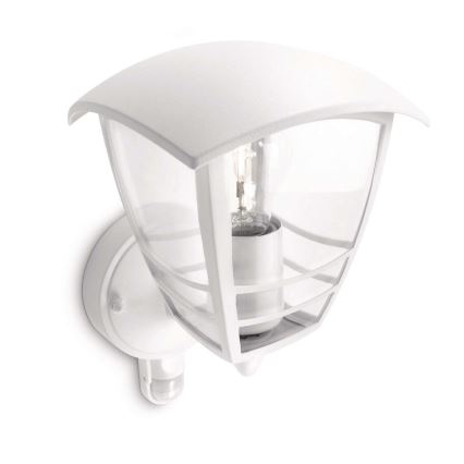 Philips 15388/31/16 - Vonkajšie nástenné svietidlo s čidlom MYGARDEN CREEK 1xE27/60W/230V