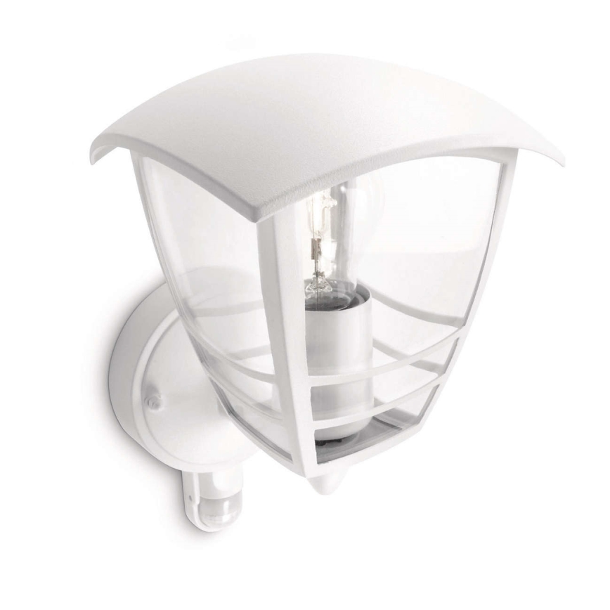 Philips 15388/31/16 - Vonkajšie nástenné svietidlo s čidlom MYGARDEN CREEK 1xE27/60W/230V