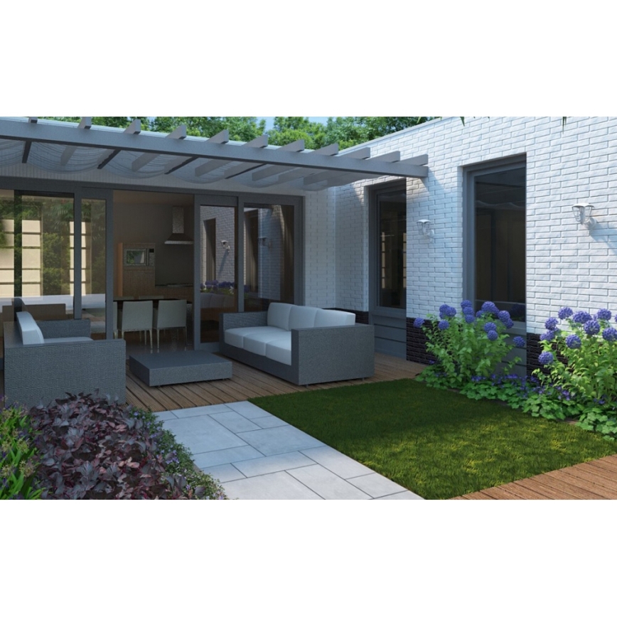 Philips 15388/31/16 - Vonkajšie nástenné svietidlo s čidlom MYGARDEN CREEK 1xE27/60W/230V