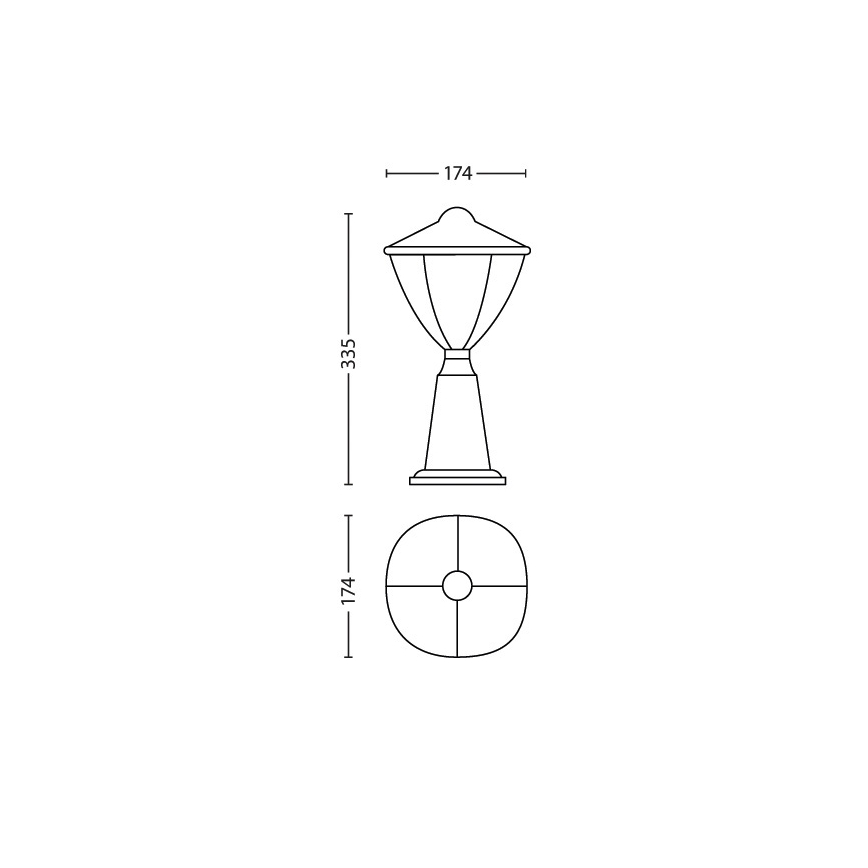 Philips - LED Vonkajšia lampa 1xLED/4,5W/230V IP44