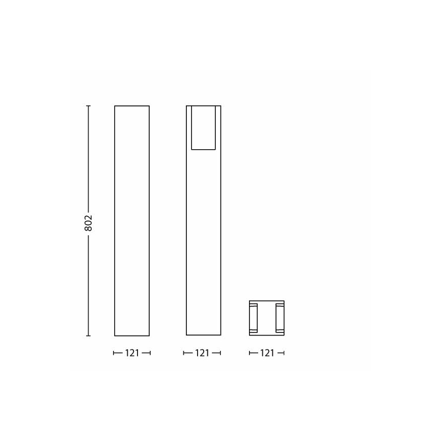 Philips - Vonkajšia lampa 1xE27/14W/230V