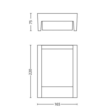 Philips 16460/93/P3 - LED vonkajšie svietidlo MYGARDEN ARBOUR 1xLED/6W/230V