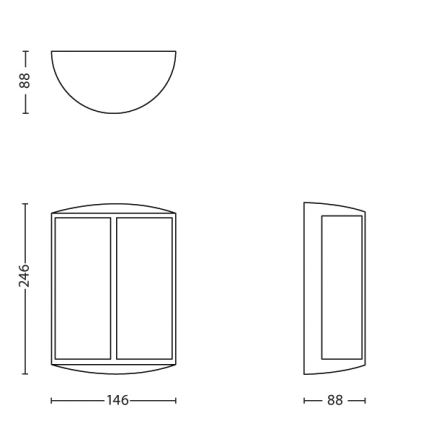 Philips - LED vonkajšie nástenné svietidlo 1xLED/6W/230V