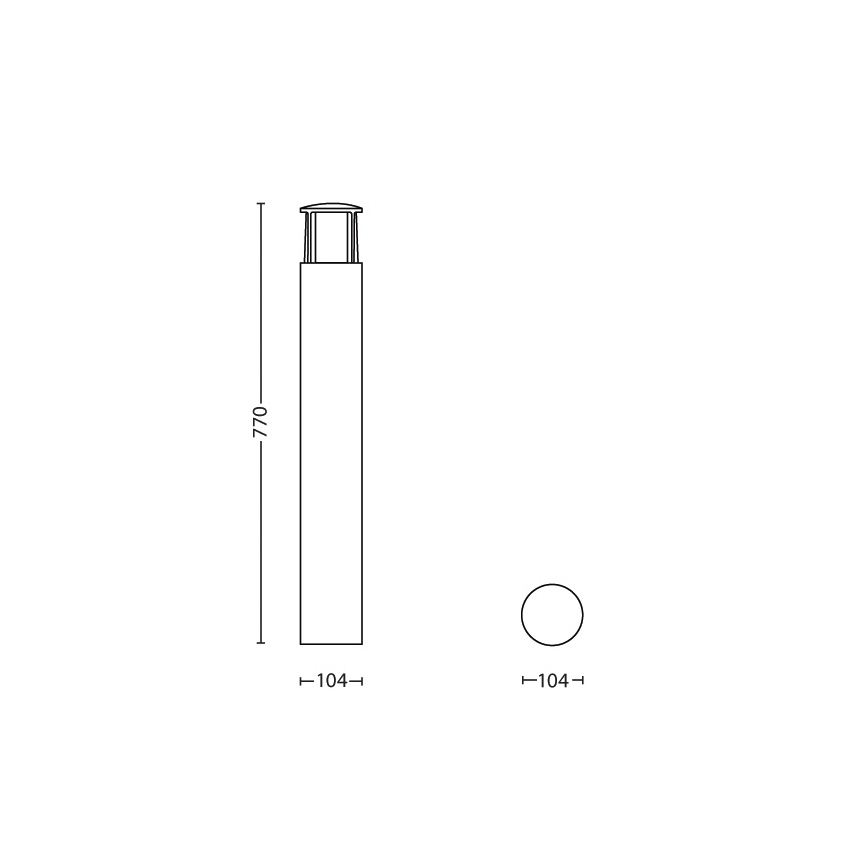 Philips 16467/93/16 - LED vonkajšia lampa MYGARDEN STOCK 1xLED/6W/230V