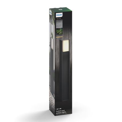 Philips 16474/93/P0 - LED Stmievateľná vonkajšia lampa HUE TURACO 1xE27/9,5W/230V