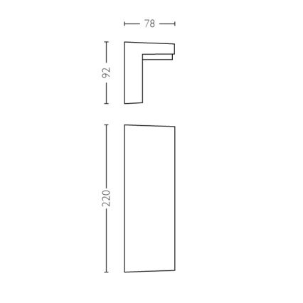 Philips - LED Vonkajšie nástenné svietidlo 2xLED/4,5W/230V IP44