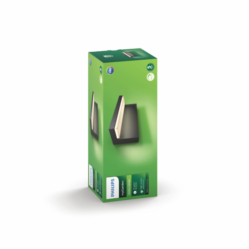 Philips - LED Vonkajšie nástenné svietidlo 2xLED/4,5W/230V 2700K IP44