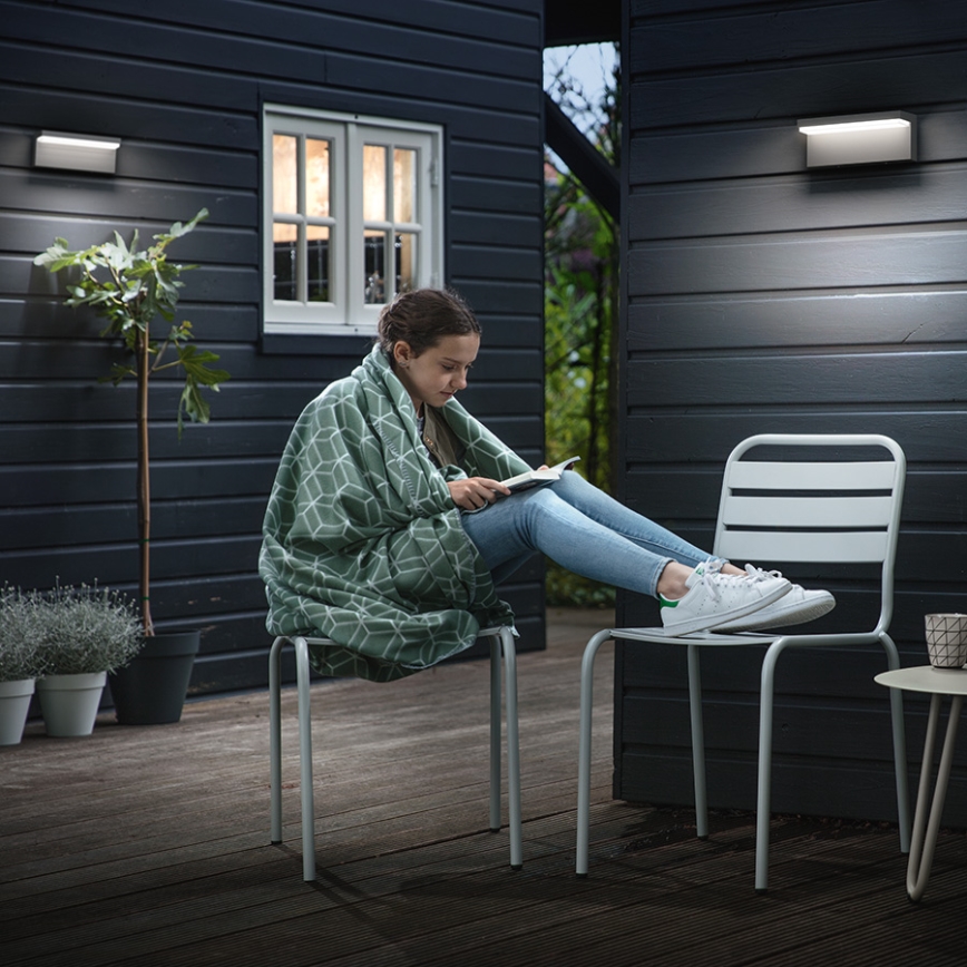 Philips 16483/93/P3 - LED Vonkajšie nástenné svietidlo MYGARDEN BUSTAN 2xLED/4,5W