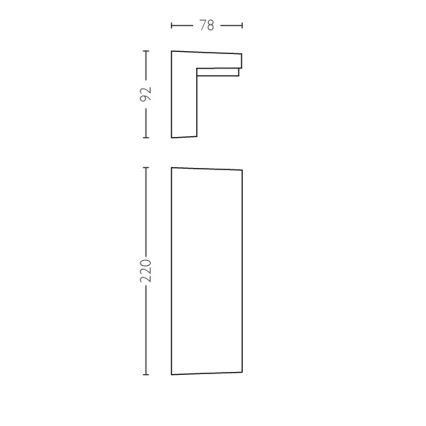 Philips 16483/93/P3 - LED Vonkajšie nástenné svietidlo MYGARDEN BUSTAN 2xLED/4,5W