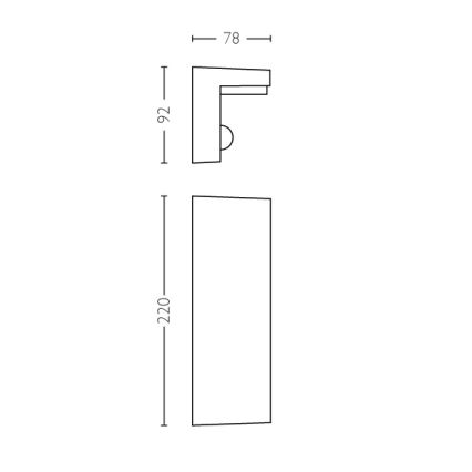 Philips - LED Vonkajšie nástenné svietidlo so senzorom 2xLED/4,5W/230V IP44