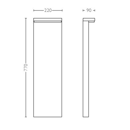 Philips 16486/93/P0 - LED Vonkajšie svietidlo MYGARDEN BUSTAN 2xLED/4,5W
