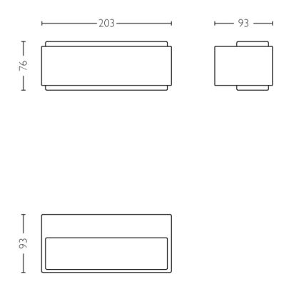 Philips - Stmievateľné vonkajšie svietidlo 2xLED/4,5W IP44