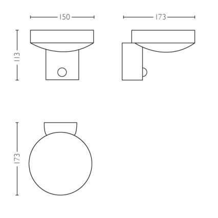 Philips 16491/47/P0 - LED Vonkajšie nástenné svietidlo so senzorom MYGARDEN COCKATOO 1xLED/8W/230V IP44