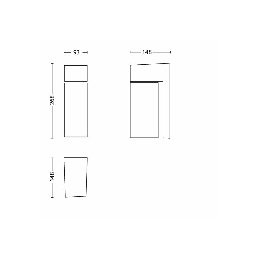 Philips - Nástenné svietidlo 1xE27/23W/230V