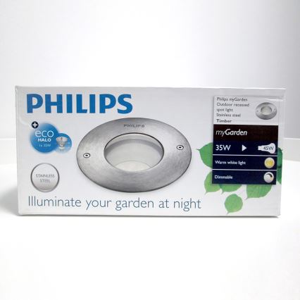 Philips 17074/47/16 - Vonkajšie nájazdové svietidlo MYGARDEN TIMBER 1xGU10/35W/230V