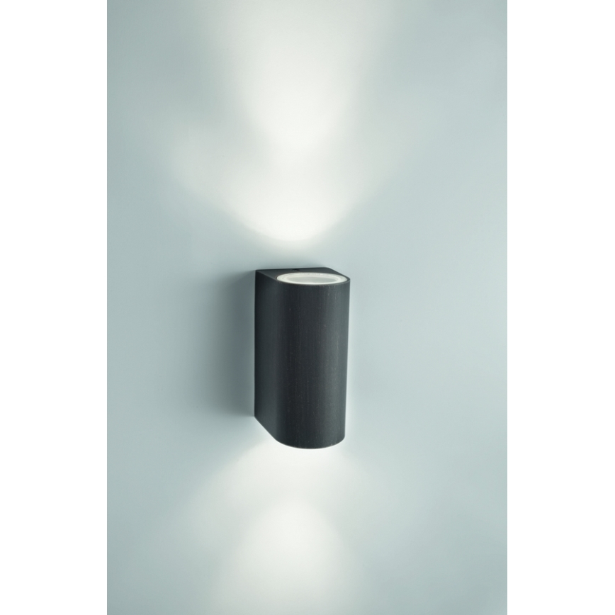 Philips 17102/86/PN - Vonkajšie nástenné svietidlo NIGHTINGALE 2xGU10/35W/230V