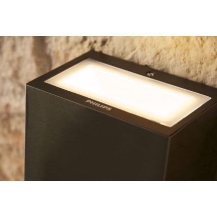 Philips 17209/47/16 - Vonkajšie nástenné svietidlo FLAGSTONE 3xLED/1W/230V